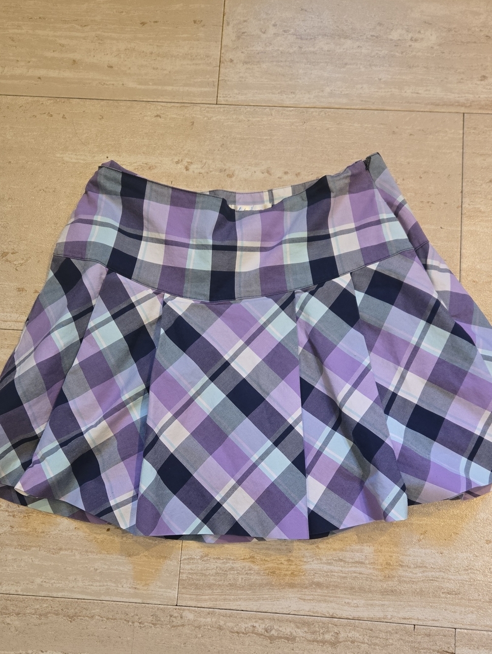 Lady Hagen Plaid Pleated Leisure Skort